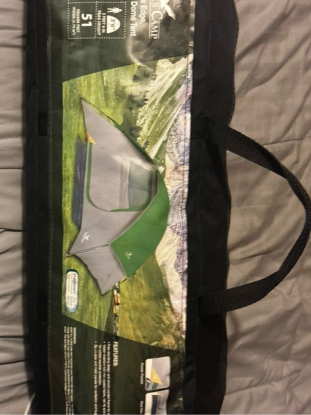 Unbranded Green and Gray Camping Tent - 3 Person Dome